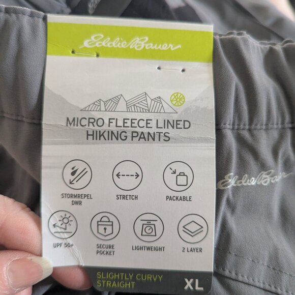 Eddie Bauer microfleece lined hiking pants - Picture 3 of 4
